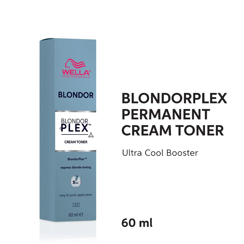 Wella Blondor Plex Cream Toner Ultra Cool Booster /86 60ml - colorazione permanente tonalizzante