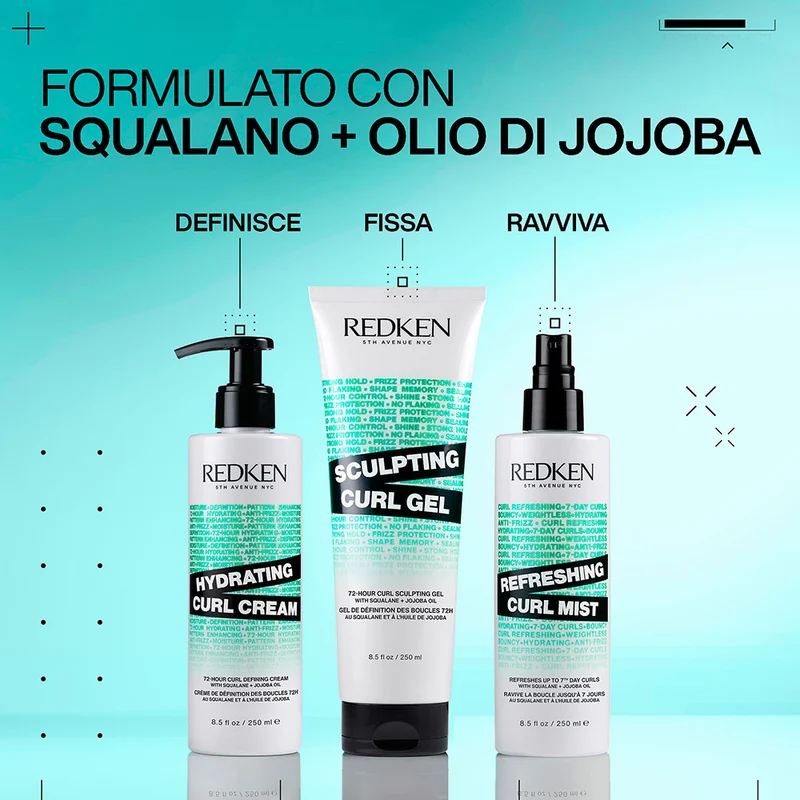 Redken Curls Stylers Refreshing Curl Mist 250ml - spray rivitalizzante capelli ricci