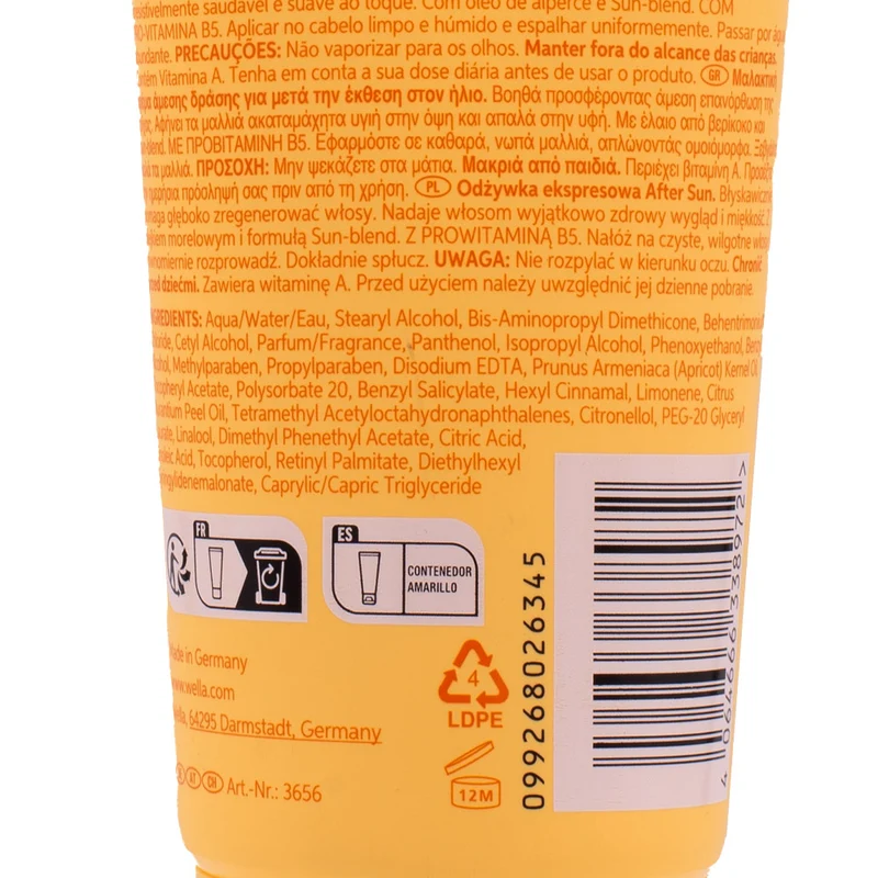 Wella Invigo Sun Care After Sun Express Conditioner 200ml - balsamo per esposizione al sole