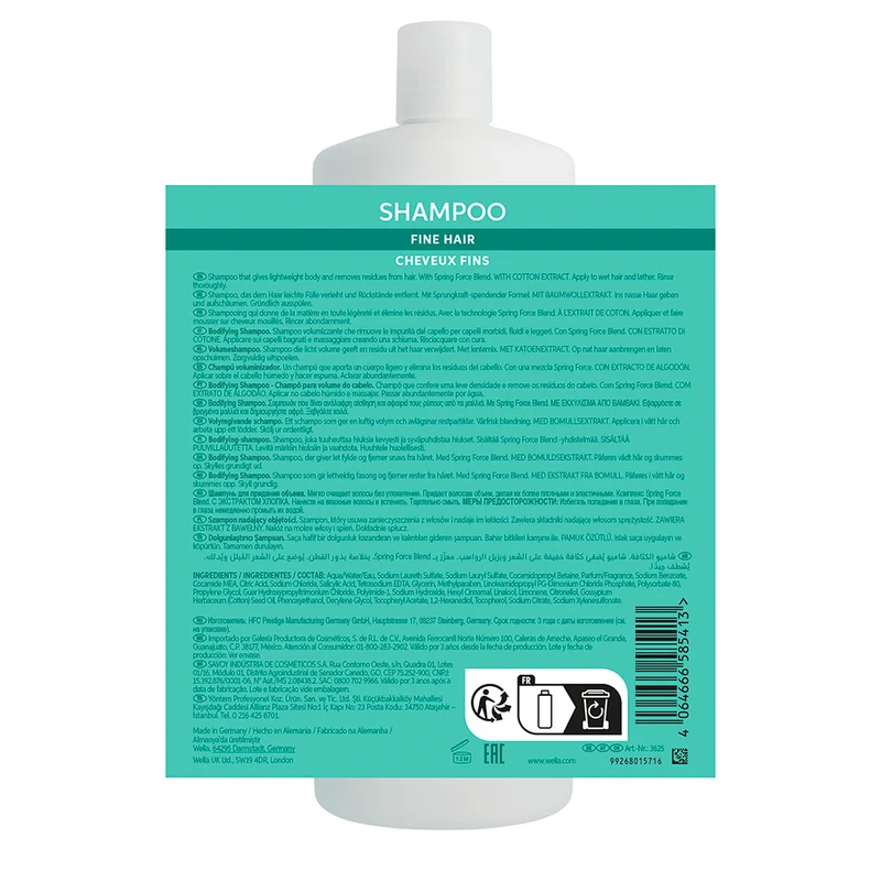 Wella Invigo Volume Boost Shampoo 1000ml - shampoo capelli sottili