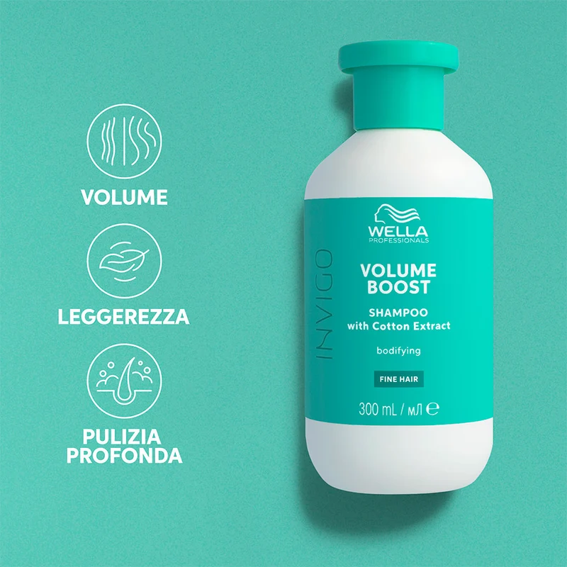 Wella Invigo Volume Boost Shampoo 300ml - shampoo capelli sottili