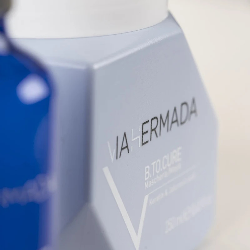 VIAHERMADA B.to.cure Shampoo 250ml Mask 250ml Leave in 250ml Lotion 50ml+ Cerchietto Bombato in Regalo