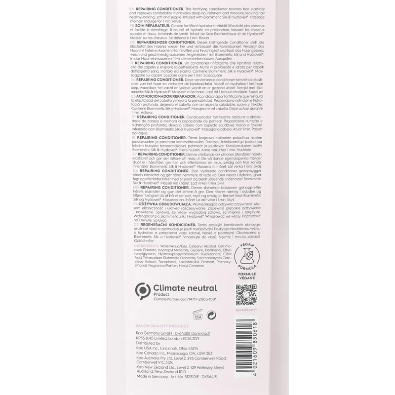 Kerasilk Essentials Repairing Conditioner 750ml - balsamo fortificante