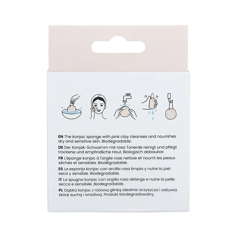 Ilū Make Up Konjac Sponge Pink - spugna in konjac