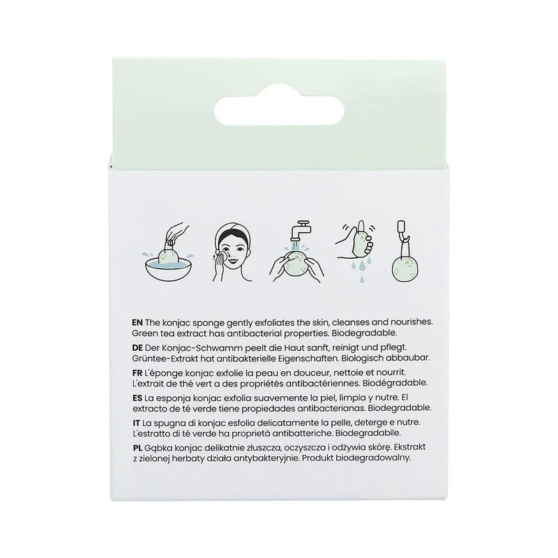 Ilū Make Up Konjac Sponge Green - spugna in konjac