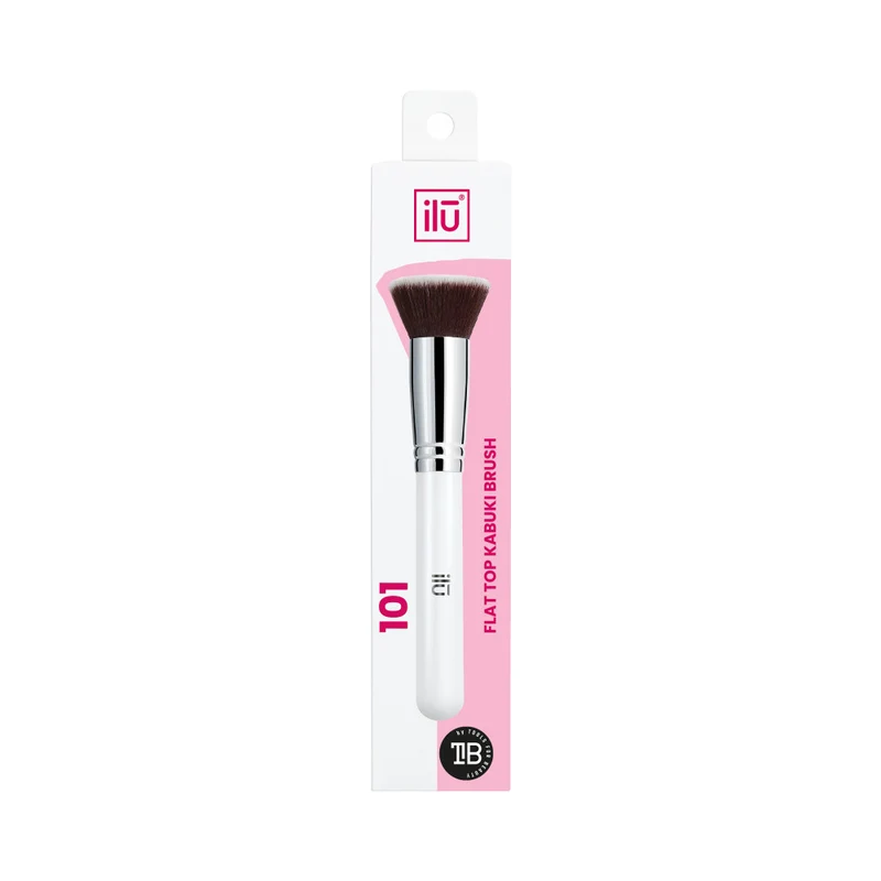 Ilū Make Up Flat Top Kabuki Brush 101 - pennello per fondotinta
