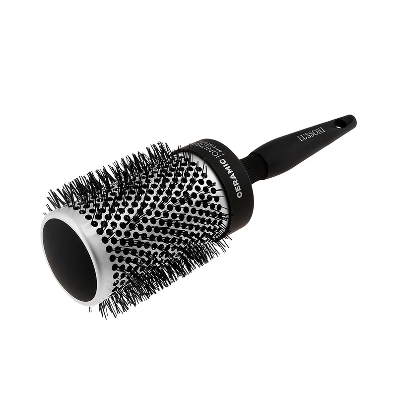 Lussoni Haircare Brush C&S Round Silver Styling 65mm - spazzola tonda