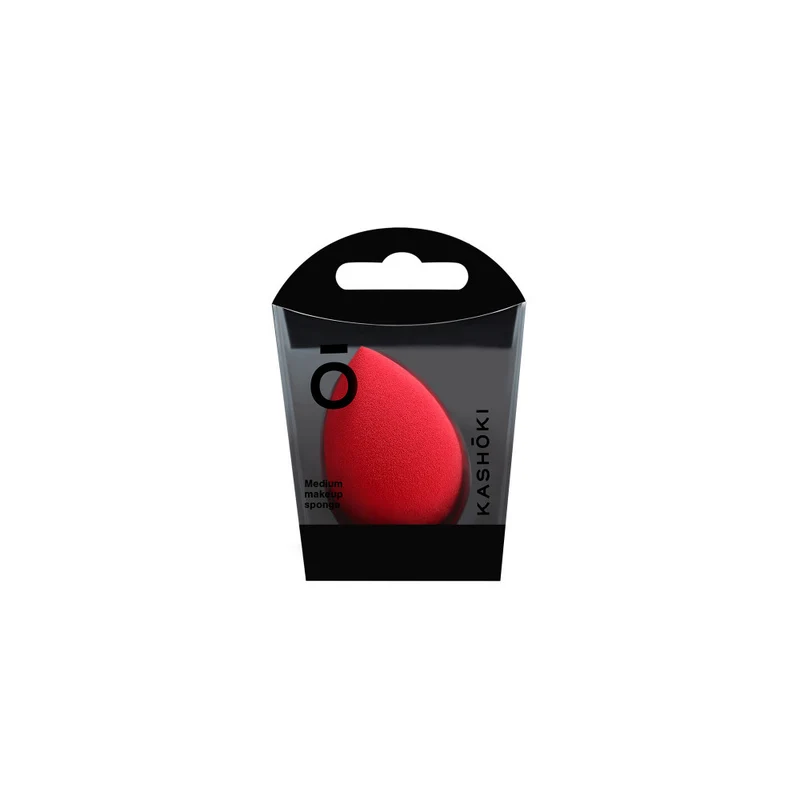 Kashōki Make Up Sponge Raindrop Medium Red - spugnetta per makeup