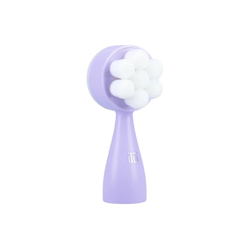 ilū Skin Care Face Brush Purple - spazzola viso in silicone