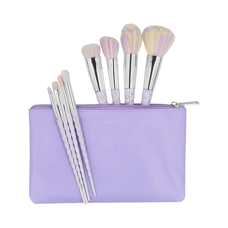 ilū 8 Makeup Brushes + Case Set Unicorn Light - set di pennelli