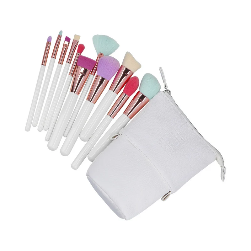 ilū Makeup Brushes 11pz + Case Set Multi Color - set di pennelli