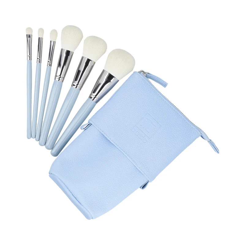 ilū 6 Makeup Brushes + Case Set Blue - set di pennelli