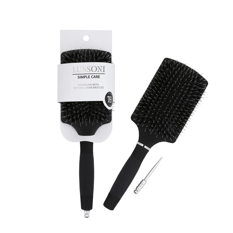 Lussoni Paddle Hair Brush Mixed Bristle - spazzola piatta a setole miste
