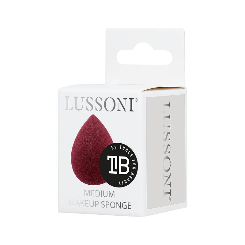 Lussoni Make Up Burgundy Raindrop Medium Sponge - spugna make up a goccia misura media