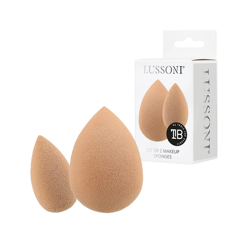 Lussoni Makeup Sponges Mini and Large 2pz - spugne make up a goccia