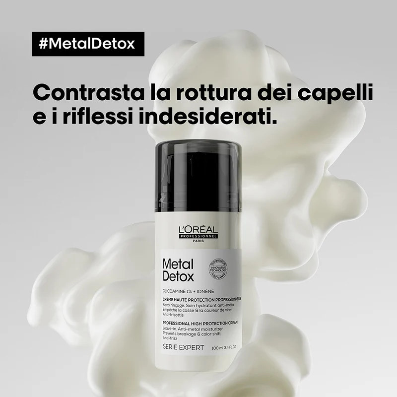L'Oréal Professionnel Paris Serie Expert Metal Detox Leave-in 100ml - crema protettiva con filtro UV