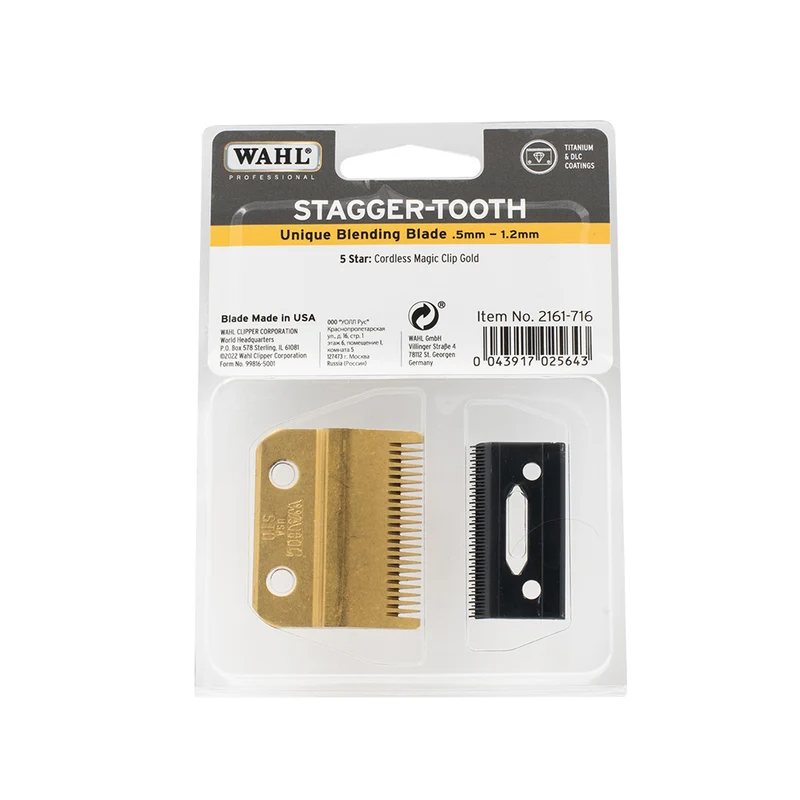 Wahl Stagger Tooth Blade 0.5- 1.2 mm - testina di ricambio