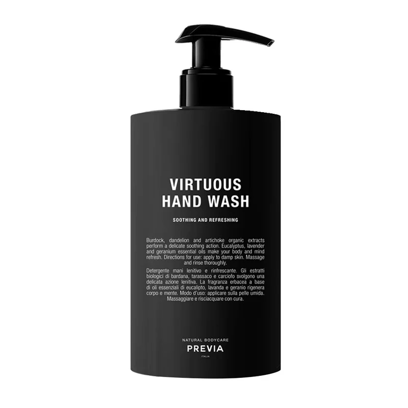 Previa Virtuous Hand Wash 500ml - detergente mani lenitivo e rinfrescante