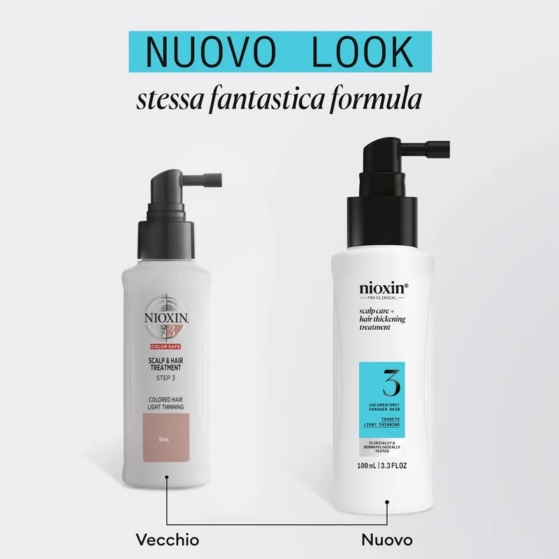 Nioxin Sistema 3 Scalp + Hair Thickening Serum 100ml - siero anti assottigliamento lieve