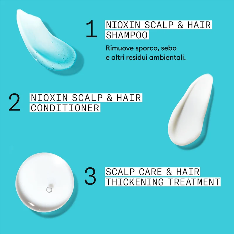 Nioxin Sistema 3 Kit Trifasico 150ml - kit anti assottigliamento lieve