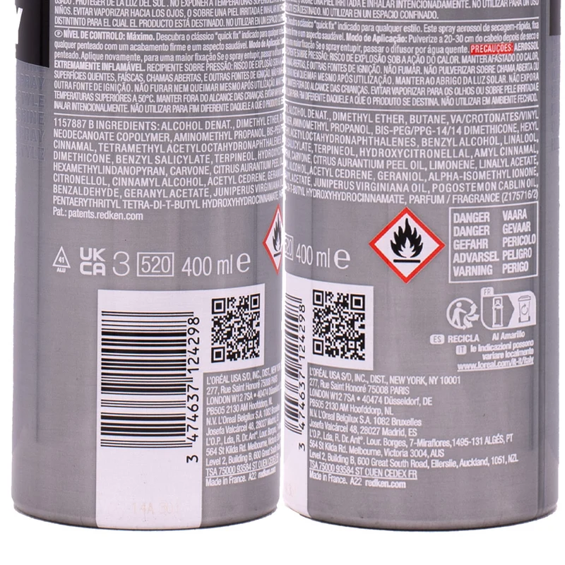 Redken Quick Dry Hairspray 400ml - lacca fissaggio istantaneo
