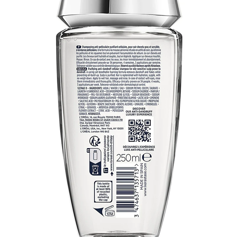 Kerastase Symbiose Bain Pureté Anti-Pelliculaire 250ml - shampoo per cute grassa