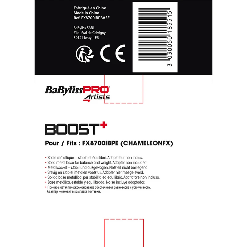 Babyliss Pro 4Artist Base Ricarica per Boost+ Chamaleon Clipper FX8700IBPE - base di supporto e ricarica per FX8700IBPE