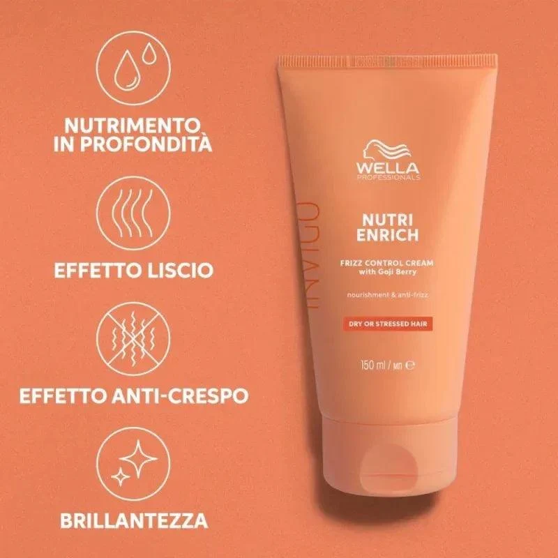 Wella Professionals Invigo Nutri Enrich Frizz Control Cream capelli secchi 150ml