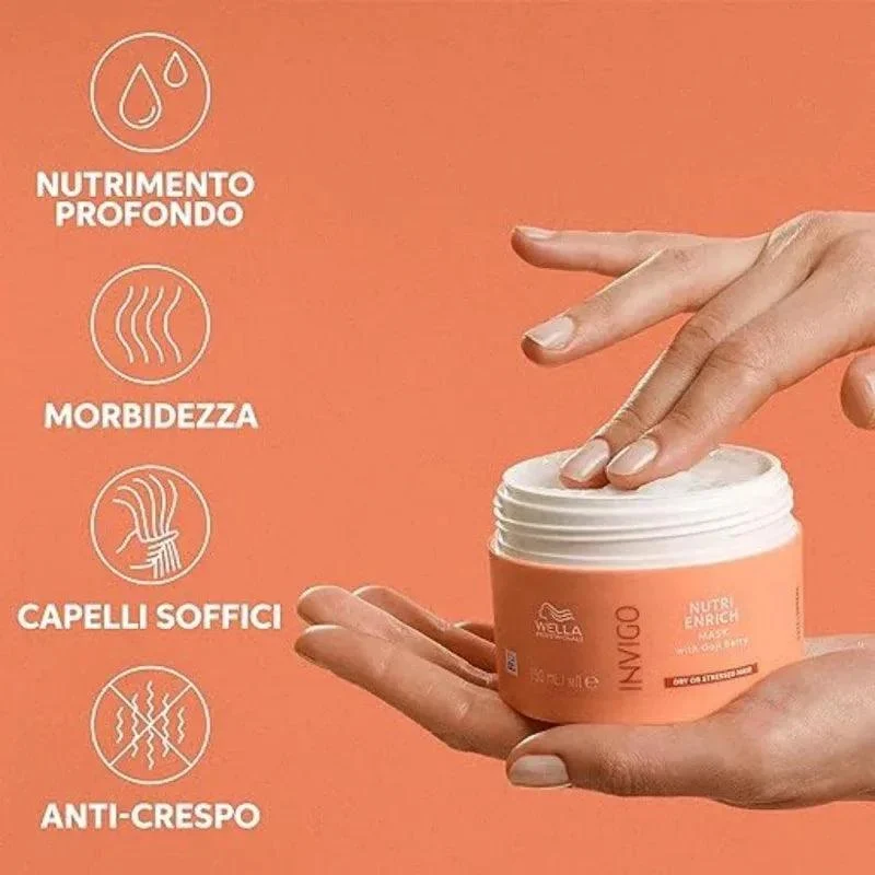 Wella Professionals Invigo Deep Nourishing Mask maschera capelli secchi 150ml