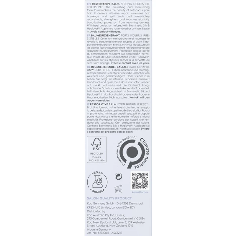 Kerasilk Specialists Restorative Balm 75ml - spray leave-in anti rottura