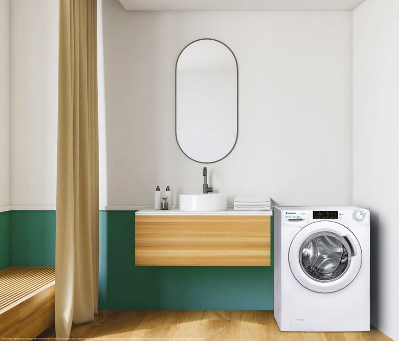 Candy Smart Inverter CSWS 485TWME/1-S lavasciuga Libera installazione Caricamento frontale Bianco D