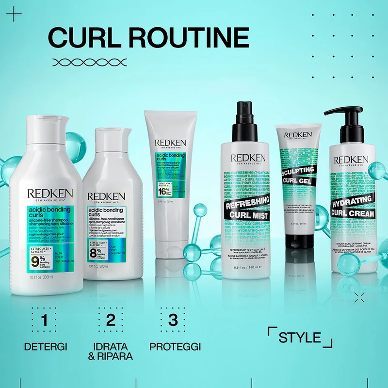 Redken ABC Curls Conditioner 300ml - balsamo per capelli ricci danneggiati