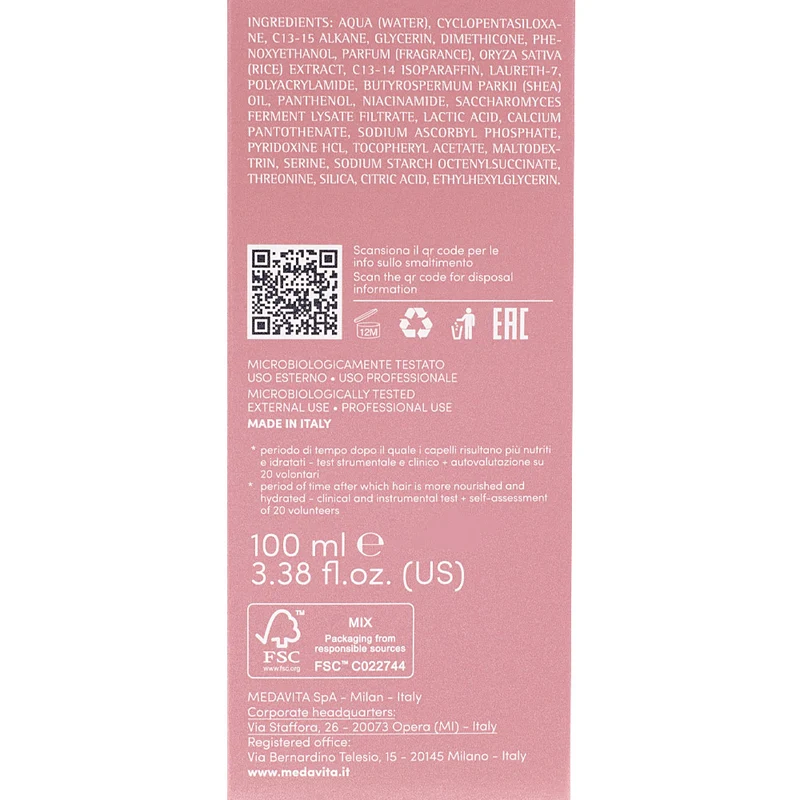Medavita Lunghezze Nutrisubstance 8 Hour Rescue Treatment 100ml- crema nutriente notturna