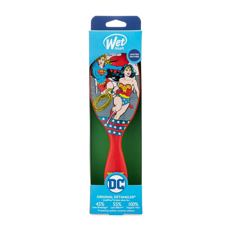 Wetbrush Pro Detangler Disney DC Comics Supergirl and Wonderwomen - spazzola scioglinodi