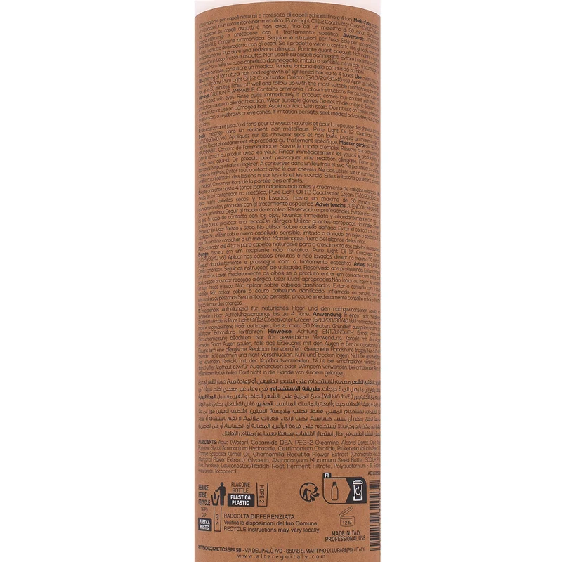 Alterego Blondego Pure Light Oil 500ml - olio schiarente