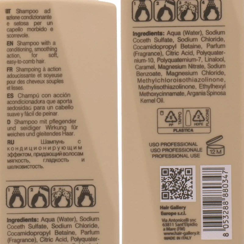 VIAHERMADA Silky Shampoo 250ml - shampoo con olio di argan