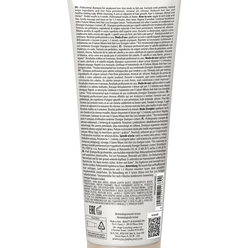 Alfaparf Milano Il Salone Scalp System Anti Hair Loss Shampoo 250ml - shampoo anticaduta
