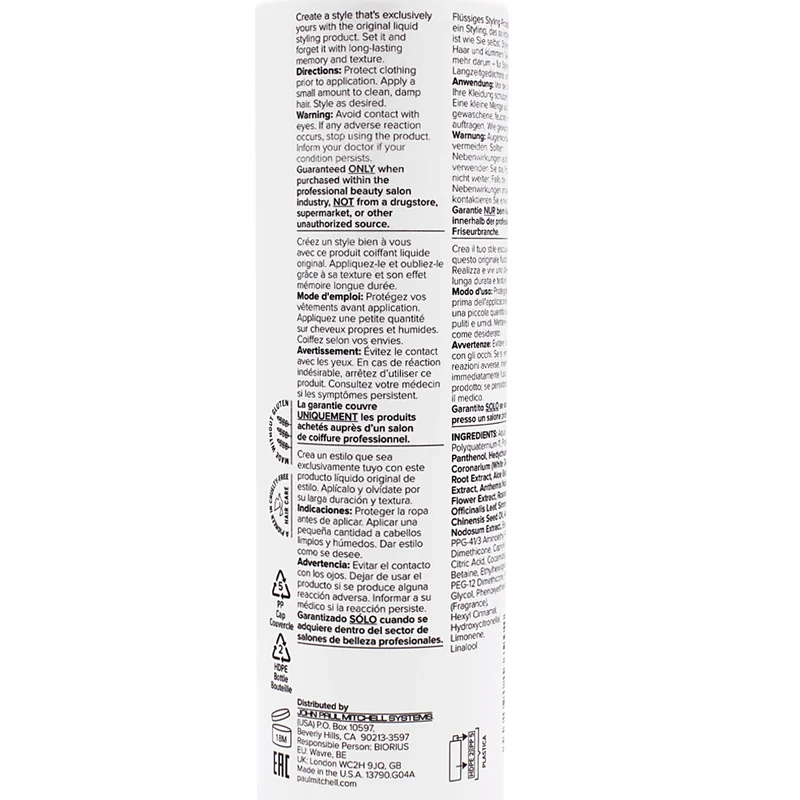 Paul Mitchell Flexible Style Hair Sculpting Lotion 250ml - lozione modellante tenuta media