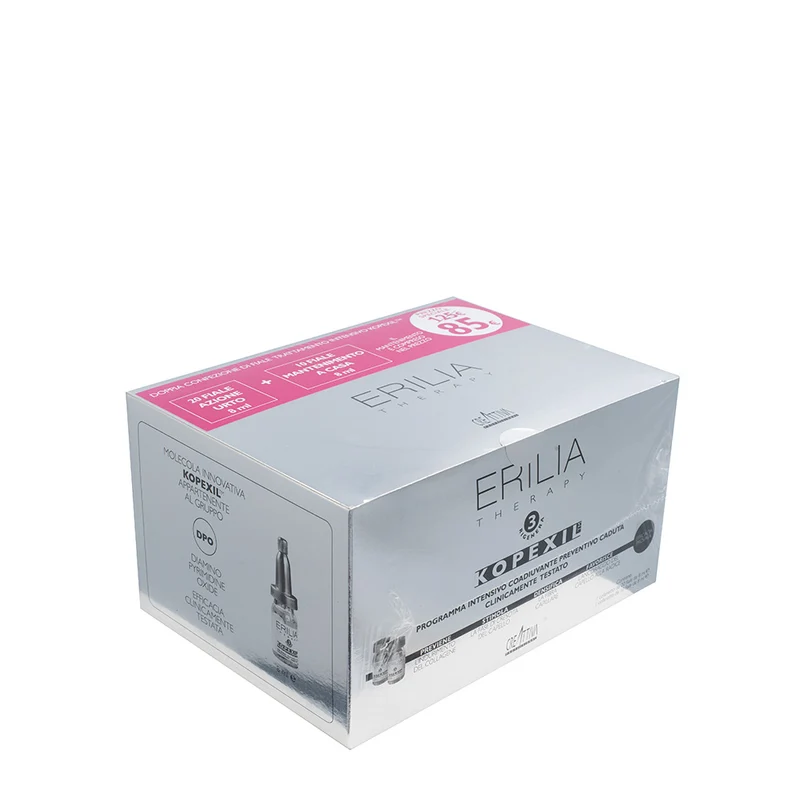 Creattiva Erilia Kopexil Cofanetto Fiale Anticaduta 20x8ml + 10x8ml - trattamento intensivo anticaduta