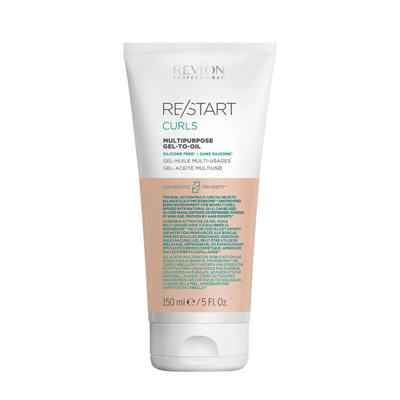 Revlon Restart Curls Multipurpose Gel-To-Oil 150ml - gel per capelli ricci
