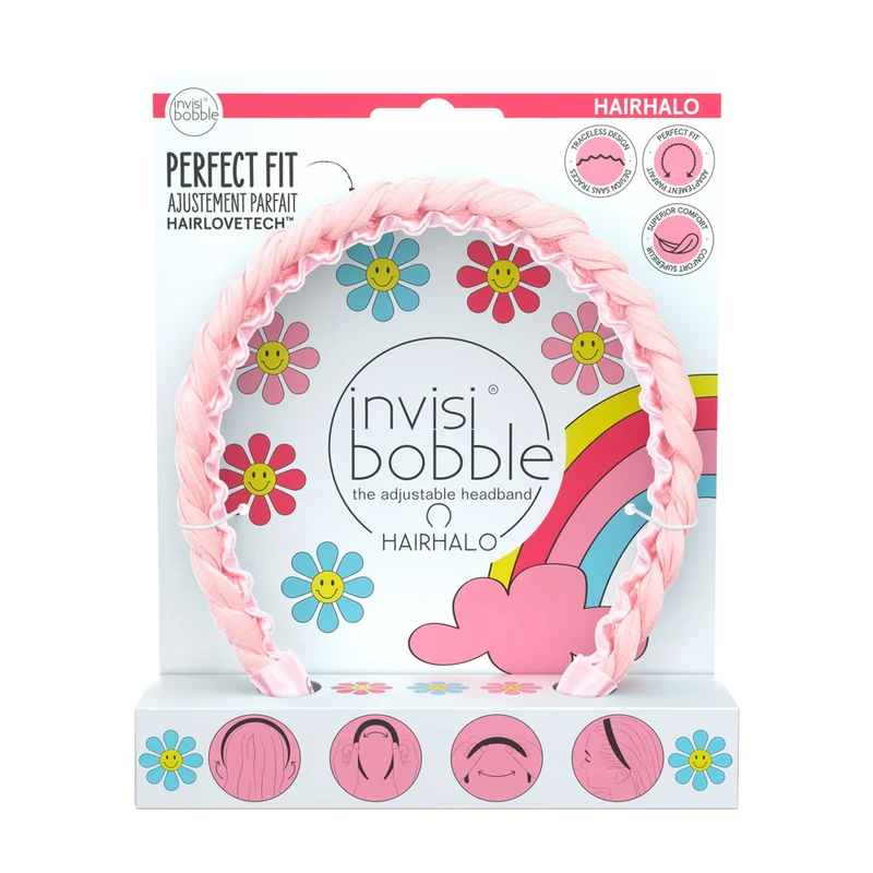 Invisibobble Hairhalo Eat Pink and be Merry - cerchietto regolabile