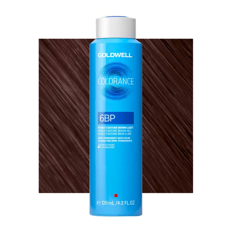 6BP Castano chiaro perla couture Goldwell Colorance Cool browns can 120ml