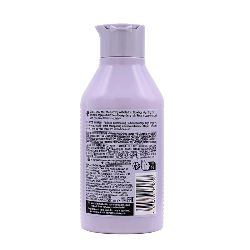 Redken Blondage High Bright Conditioner 300ml - balsamo per capelli biondi e luminosi