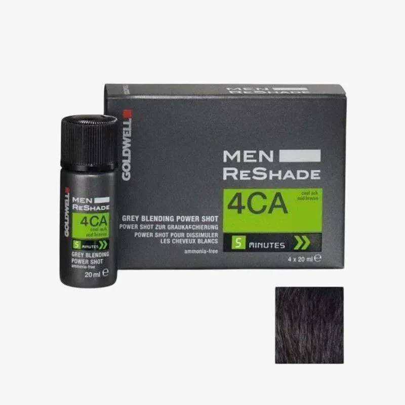 Men Reshade Goldwell 4CA Cenere Freddo Castano Medio 4 x 20ml