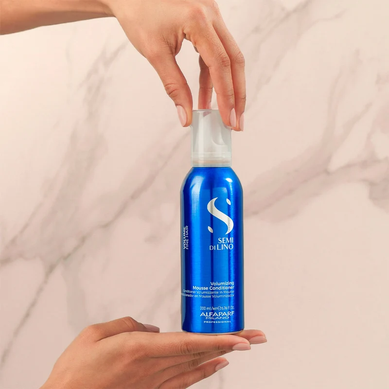 Alfaparf Milano Semi Di Lino Volume Volumizing Mousse Conditioner 200ml - balsamo volumizzante in mousse