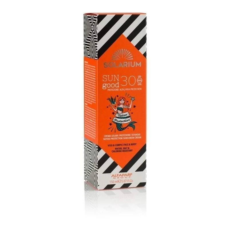 Solarium Sun Good Crema Solare Protezione Tatuaggi SPF30 150ml viso e corpo