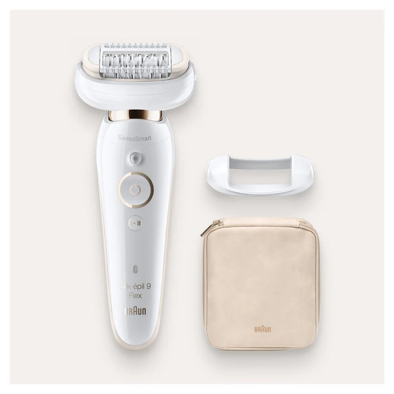 Braun Silk-épil 9 Flex 40 pinzette Bianco, Oro