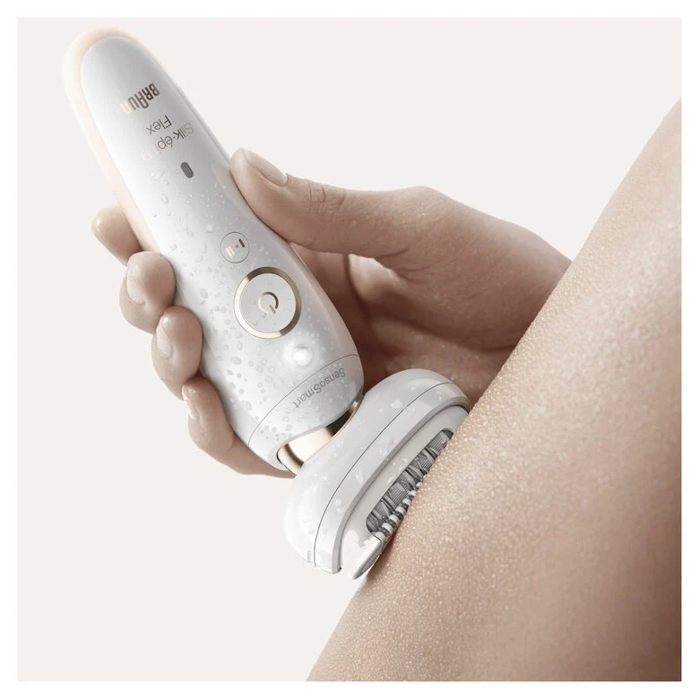 Braun Silk-épil 9 Flex 40 pinzette Bianco, Oro