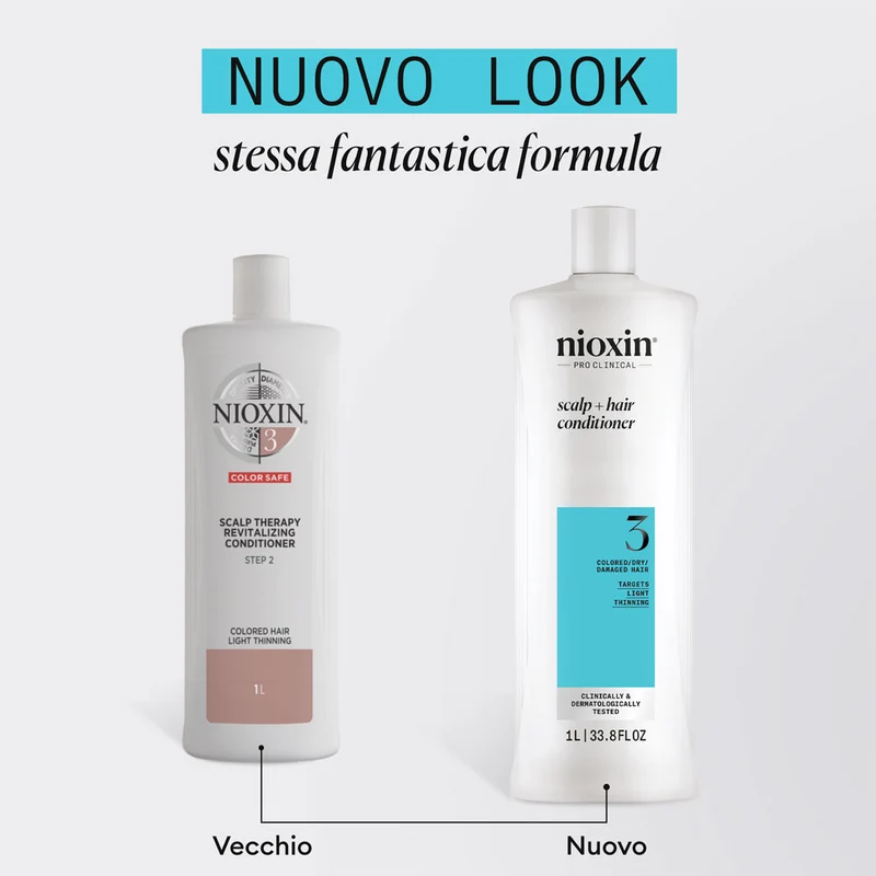 Nioxin Sistema 3 Scalp + Hair Conditioner 1000ml - balsamo anti assottigliamento lieve