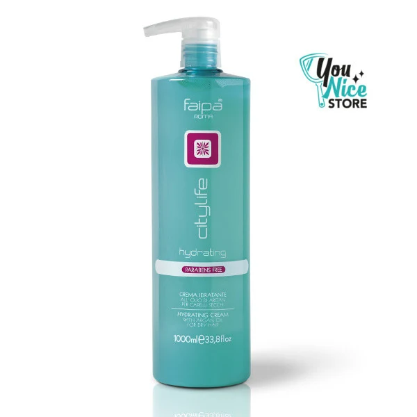 Crema Idratante all'olio di argan capelli secchi. FAIPA Linea Hydrating